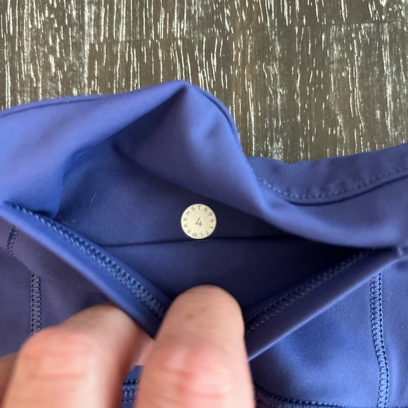 Lululemon Fast & Free Crop III *Nulux 19" in Stony Grape - Picture 5 of 7